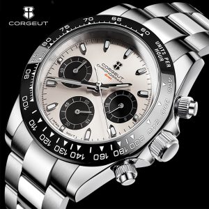 Corgeut 9002 VK63 Movement Sapphire Mirror 30m waterproof