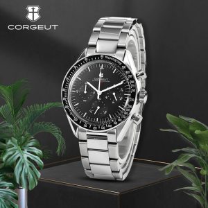 Corgeut 9005 VK63 Movement Sapphire Mirror 100m waterproof
