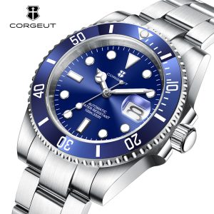 Corgeut 6001 NH35 Movement Sapphire Mirror 100m waterproof