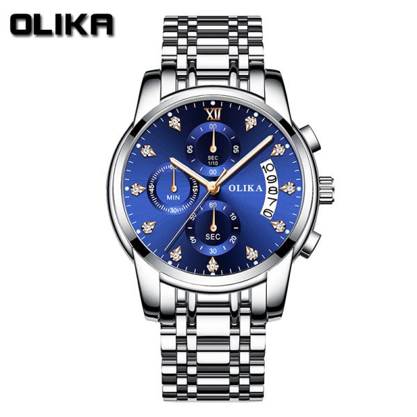 All silver blue surface