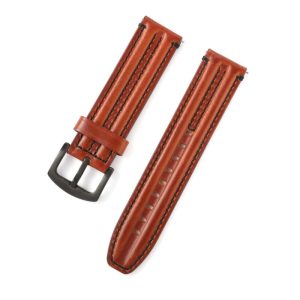 Double Bone Three-Dimensional Genuine Leather Watch Strap