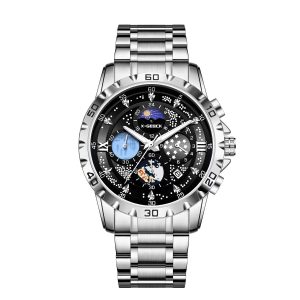X-GEQCK 5072 Men's Starry Sky Style Electronic Waist Watch