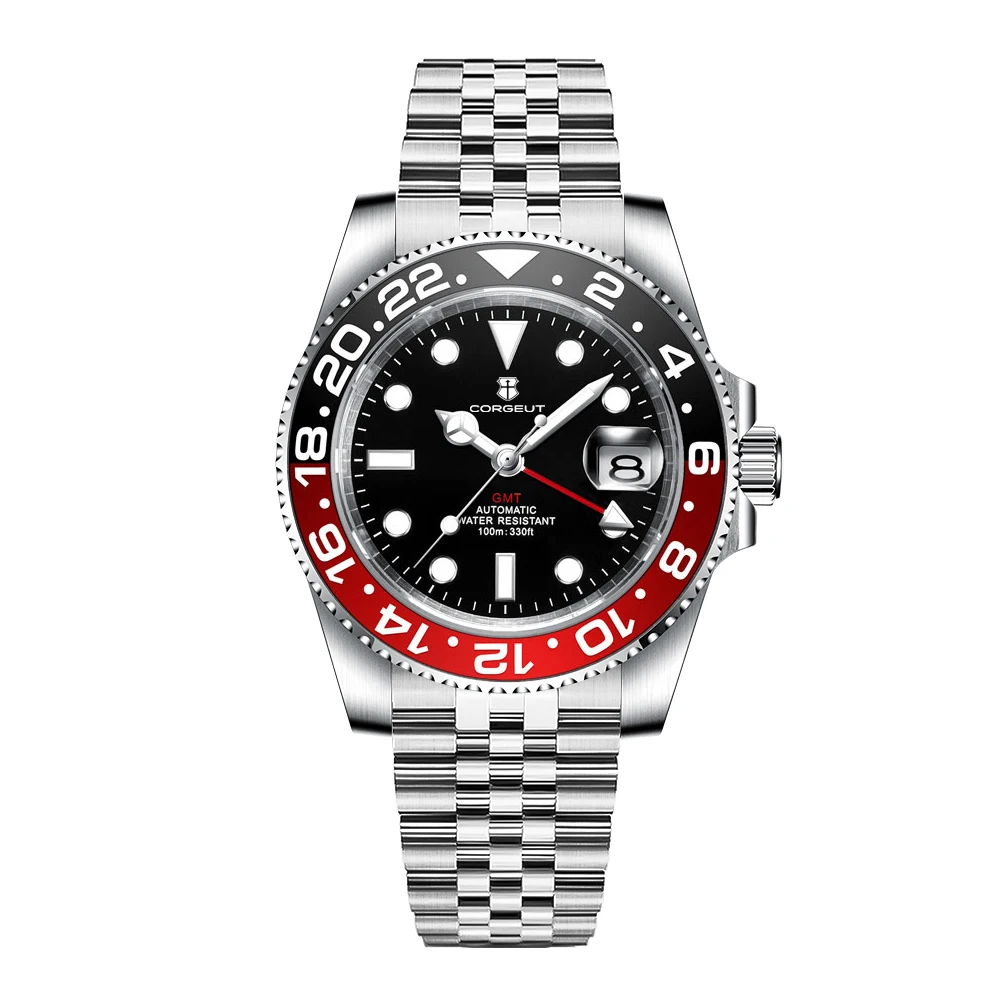 Corgeut 6001 NH34 Movement Sapphire Mirror 100m waterproof
