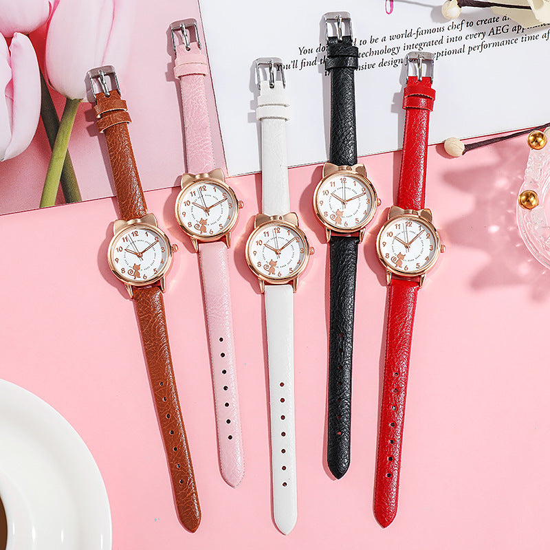 OMNIWATCHES 3369 Cat Student Quartz Watch