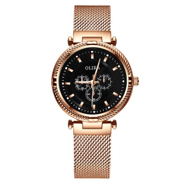 Rose Gold Black Surface