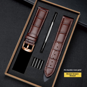 Bamboo Leather Belt With Pin Buckle/Butterfly Buckle Set